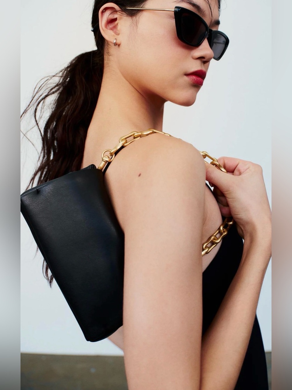 Zara Soft Mini Bag- Black